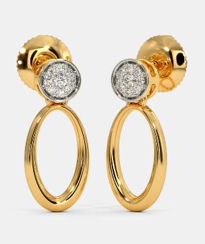 Oval Drop Earrings