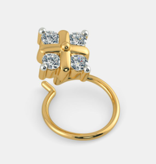 Four Star Nose Ring