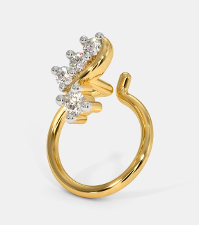 Crescent Trio Nose Pin